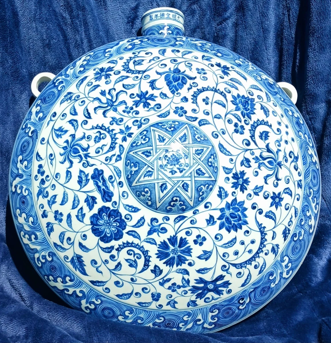 蓝色中国花瓶1800年以前| eBay