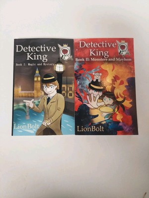 SIGNED Detective King Book I And II: Magic and Mystery/Monsters And Mayhem NEW