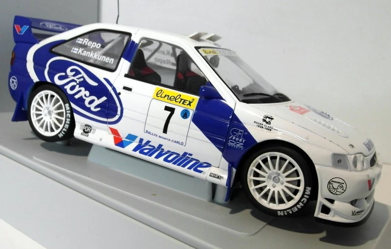 UT Models 1/18 Scale Diecast 39850 Ford Escort Cosworth WRC Kankkunen Repo 1998 - Image 4 of 4