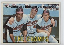 1967 Topps The Champs ( ) Frank Robinson Hank Bauer Brooks #1 HOF 15wt