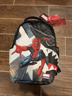 Sprayground Spiderman Curtain Backpack New Black Bookbag Large School Bag