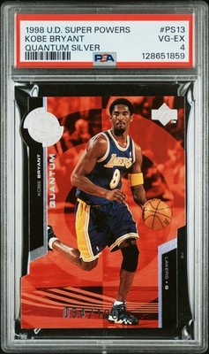1998 UD SUPER POWERS QUANTUM SILVER #PS13 KOBE BRYANT 54/100 PSA 4