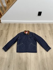 Vintage 70s Lee 191-LB Denim Quilt Lined Chore Jacket Talon USA Sz 40