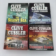 Clive Cussler Lot Of 4 CD Audiobook Unabridged Novels Spy Sea Arctic Cresent