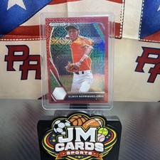 Elmer Rodriguez-Cruz 2021 Panini Prizm Draft Picks Red Wave Prizm #PDP-105 