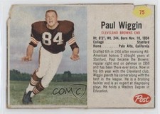 1962 Post Paul Wiggin #75 2w3