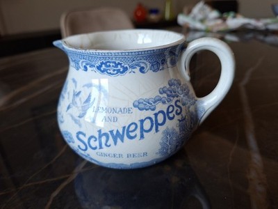 SCHWEPPES Ginger Beer Lemonade Advertising Carafe Jug Rare