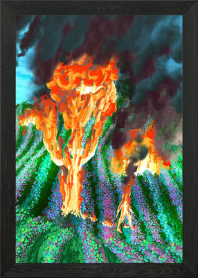 Fire walk with me Gerahmtes Wandbild Poster Leinwanddruck Bild