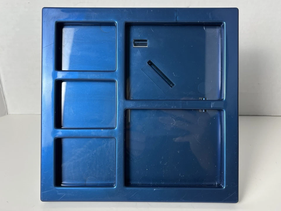 Umbra Vintage Plastic Blue 5 Opening Collage Rare Picture Photo Frame - Image 3 of 4