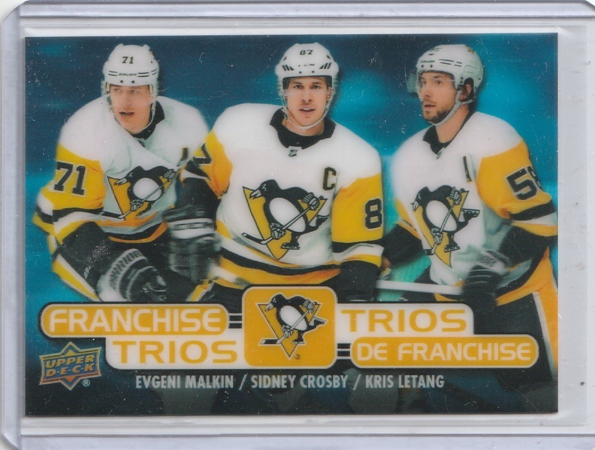 2020-21 Tim Hortons Franchise Trios Pittsburgh Penguins Sidney Crosby #T20