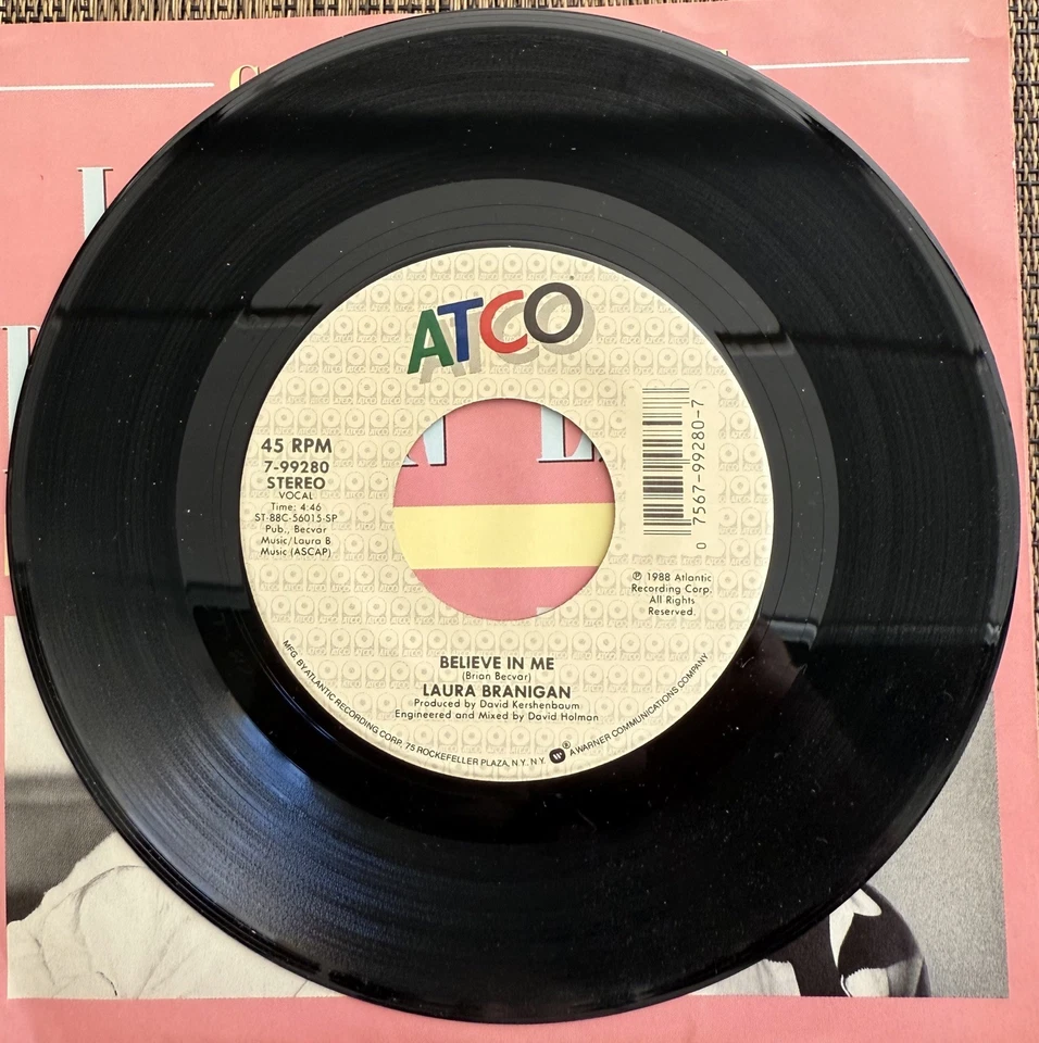 Laura Branigan & Joe Esposito- Come Into My Life/Believe In Me-Atco 7-99280 M PS - Image 4 of 4