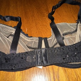 NWT Aubade Black Lace Noir Push Up Bra 32 D