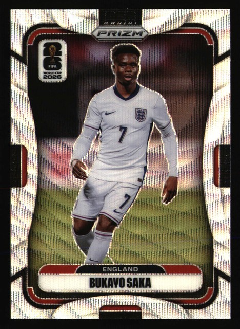 2026 Panini Prizm FIFA World Cup 2026 BUKAYO SAKA England Wave Prizm #100