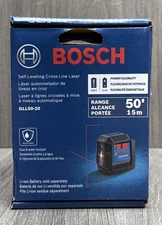 Bosch GLL50-20 50ft Range Self Leveling Cross Line Laser (NEW SEALED)