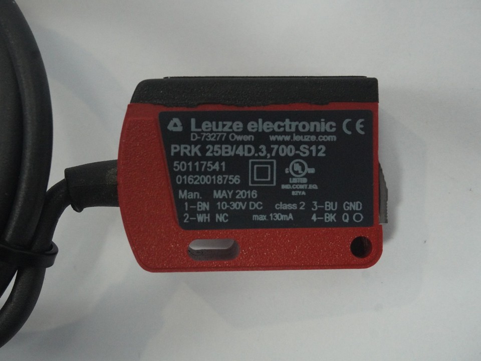 Refelctive Sensor Leuze 50117541 PRK 25B/4D.3,700-S12 Retro Reflective Photoelectric ...