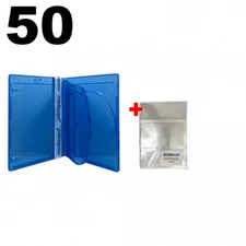 50 PREMIUM STANDARD Blu-Ray Triple 3 Disc Cases 12MM & 100 OPP Bags