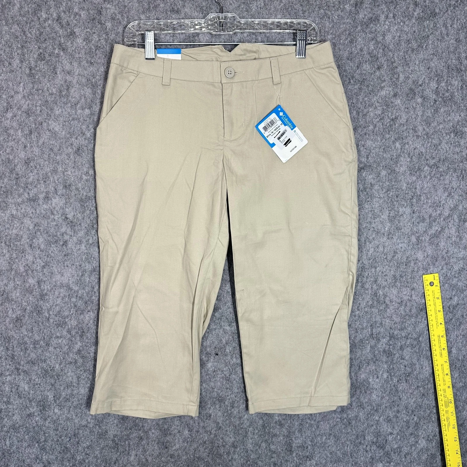 Columbia Capri Pants Womens 8 Fossil Khaki Kenzie Cove Modern Classic AL8669-160