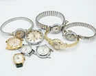 Lot of 9 Vintage Timex Manual Winding Watches - For Parts / Repair