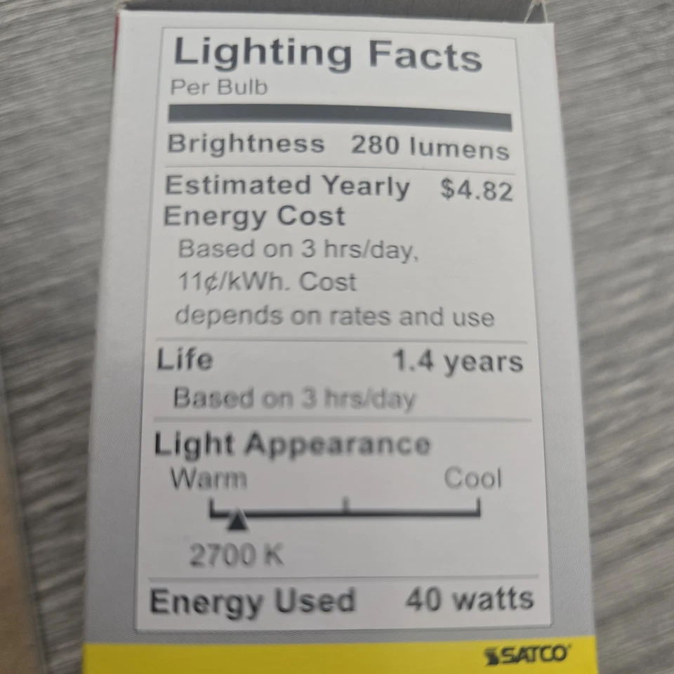 SATCO S3605 Reflector Spot 120V 40 Watt R14 - Image 3 of 3