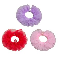 Toddler Girls Retro 3 Layered Tulle Detachable Neck Ruff for Costume Parties
