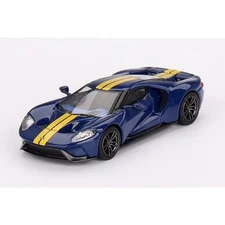 Mini-Gt 1/ 64 Ford Gt Sunoco Blue Left Hand Drive