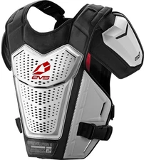 EVS Revo Fits 5 Roost Guard White Sm/Md - Chest And Back Protection For Riders