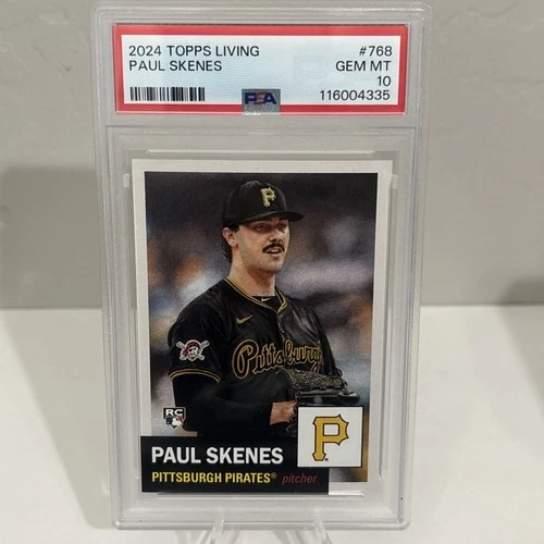 2024 Topps Living Set - Paul Skenes #768 PSA 10 (RC) Rookie Low Pop