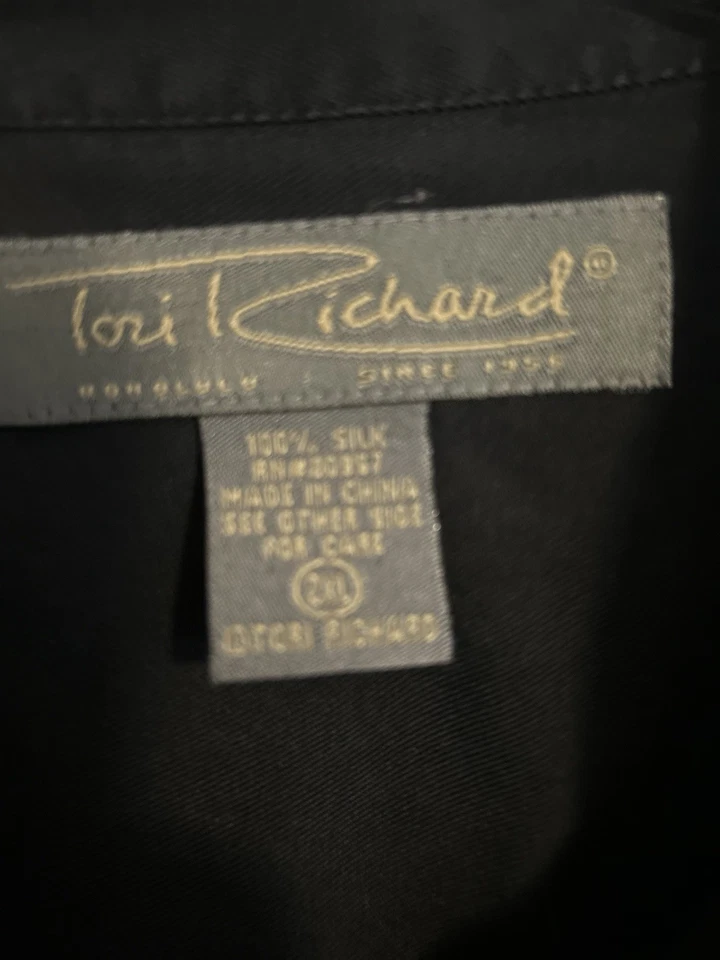 Vintage Men’s Christmas Button Up Tori Richard Size 2 Xl - Изображение 4 из 4