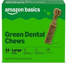 Dental Dog Treats to Help Clean Teeth Freshen Breath Large Dogs Unflavored Per
