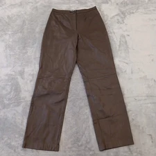 Mixit Pants Womens Size 10 Brown Leather 29x31 High Rise Lined
