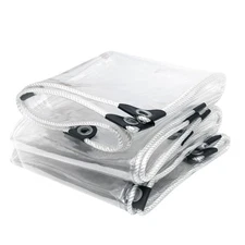 Heavy Duty Poly Tarp Waterproof Tarpaulin Cover with Grommets For Firewood