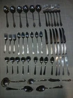 45 Piece Reed & Barton Sterling Flatware Set Monagrammed