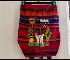 Peruvian Handwoven Wool Drawstring Backpack