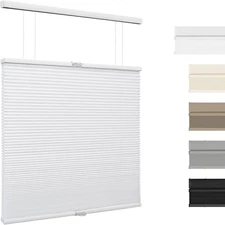Cellular Shades 46"W x 48"L  Top Down Light Filtering Cordless Blinds Honeycomb