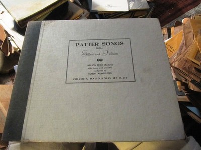 1941 PATTER SONGS from GILBERT & SULLIVAN Empty Album Nelson Eddy COLUMBIA M-440