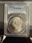 1884-CC Morgan Silver Dollar PCGS MS62 Carson City $1 UNC Key Date Slabbed