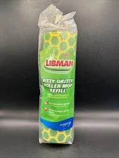 Libman Nitty Gritty Roller Mop Refill #02011 Tear Resistant Cleaning Pads - New