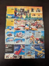 Vintage (1988) LEGO SPACE Futuron & Blacktron Sets Poster - RARE