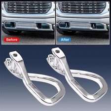 Front Chrome Tow Recovery Hooks w/ Bolts Fits GMC Sierra 1500 2019-2025 84195902