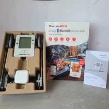 ThermoPro TP25 500ft Wireless Bluetooth Meat Thermometer 4 Probes Rechargeable