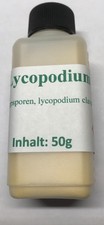 Lycopodium  50g, schwere Qualit&auml;t; B&auml;rlappsporen, Feuerspucken, Hexenmehl.