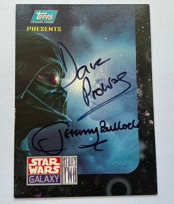 1994 Topps Star Wars Galaxy Serie 2 #141 doppelt signiert Dave Prowse Jeremy Bulloch