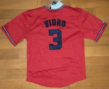 Jose Vidro #3 Washington Nationals Jersey Size Youth M 10/12 Majestic Red NWT