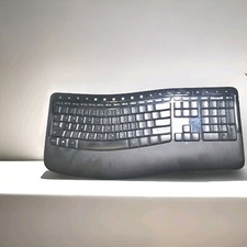 Microsoft Comfort Desktop Keyboard Wireless 5050 Black Ergonomic No USB