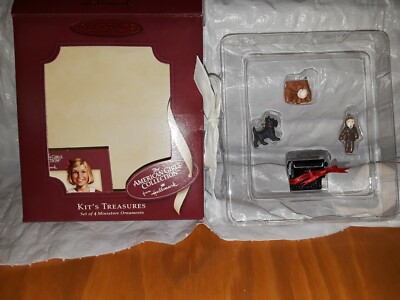 American Girl Collection Hallmark   Kits Treasures set of 4 miniature ornaments