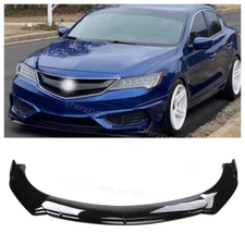 Glossy Black Front Bumper Lip Spoiler Splitter Body Kits For Acura ILX US STOCK