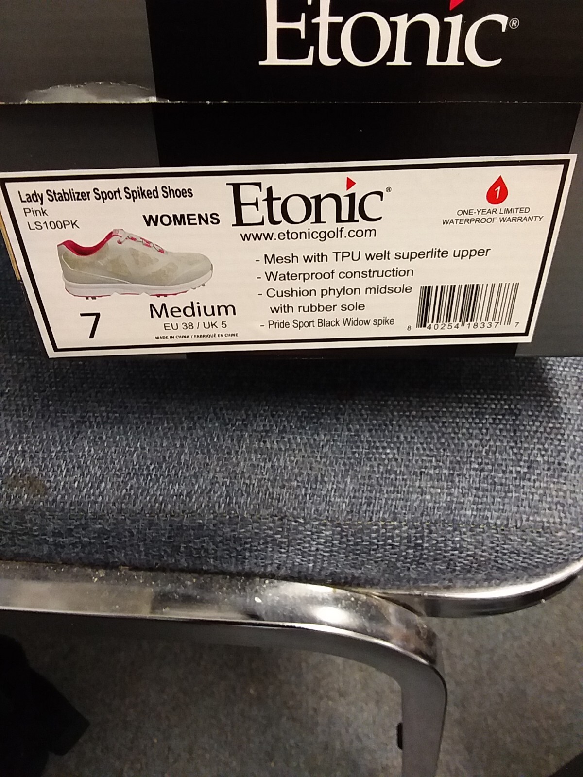 Etonic Stabilizer Sport Women's Golf Shoes Grey/Pink SZ 7 NEW  ! FREE SHIPPING *