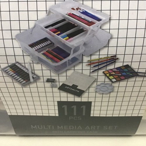 111 pc Art Drawing Set Kit For Kids Children Teens Adults Supplies Paint Pencil - Picture 4 of 5