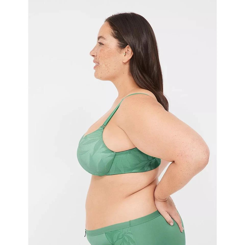 Sutiã Lane Bryant renda invisível backsmoother levemente forrado balconette 50DD - Imagem 3 de 4