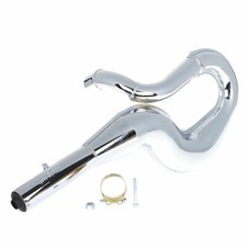 PINASCO SCARICO COMPLETO MARMITTA RACING CROMATA PER VESPA PX PE 200 COSA RALLY